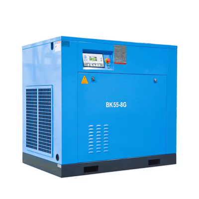 کمپرسور برق 55 کلووایت 100 اسب بخار 10m3/min کمپرسور هوا 8 بار کمپرسور گاز چرخش BK55-8G