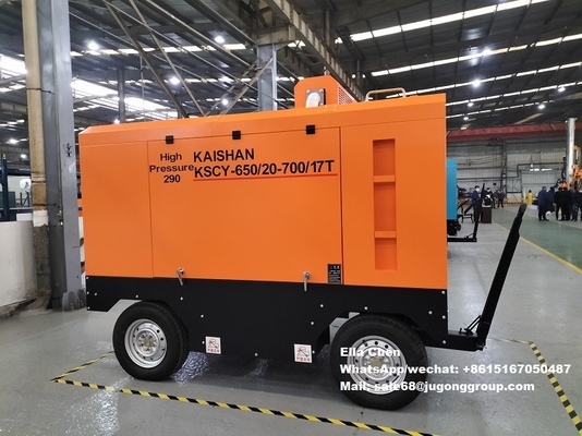 KSCY-650/20-700/17 18m3/Min 650CFM 20bar 17bar پیچ گاز چرخش قابل حمل کمپرسور هوا کمپرسور پیچ